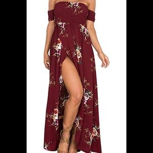 NEW *Floral chiffon maxi dress